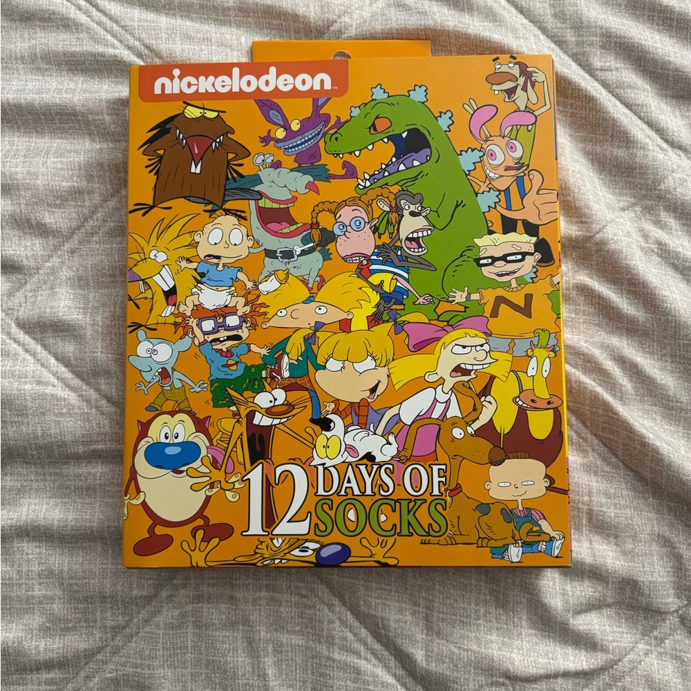Nickelodeon Cartoon Socks Advent Calendar 12 Days